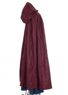 Medieval cloak in burgunedy wool